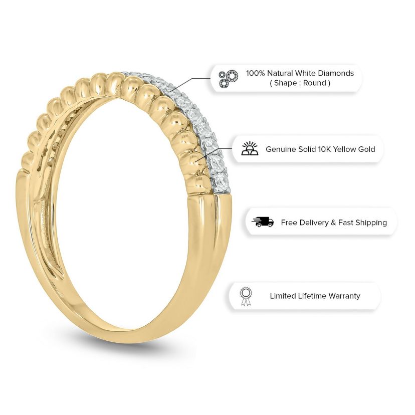 1/4 ct. t.w. Diamond Anniversary Band in 10K Gold