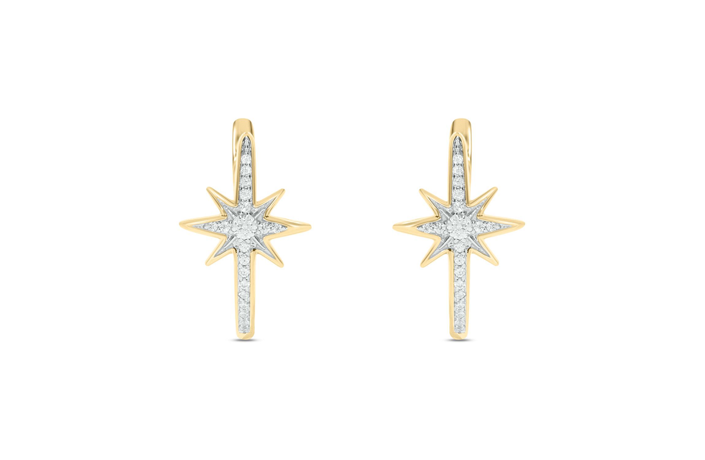 1/5 ct. t.w. Diamond Hoop Earring in 10K Gold