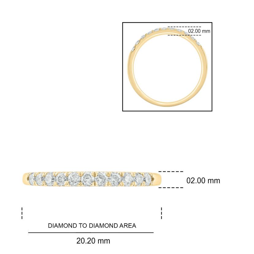 1/3 ct. t.w. Diamond Anniversary Band in 14K Gold