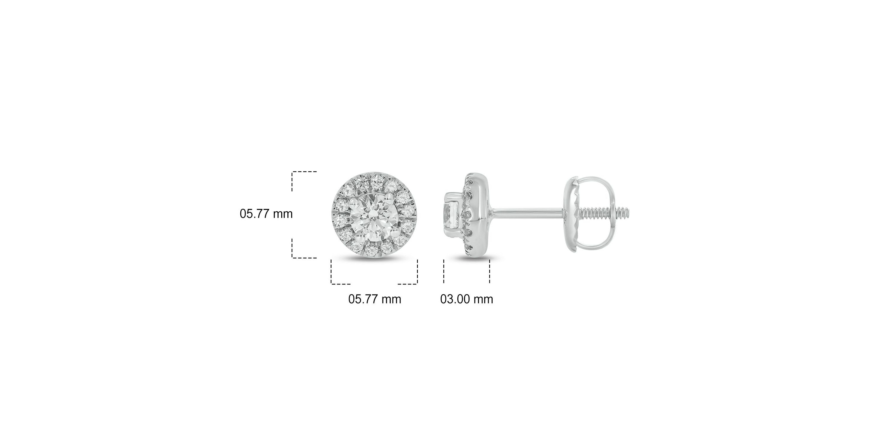 3/8 ct. t.w. Diamond Solitaire Earring In 14K Gold