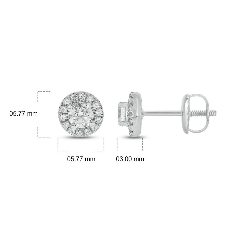 3/8 ct. t.w. Diamond Solitaire Earring In 14K Gold
