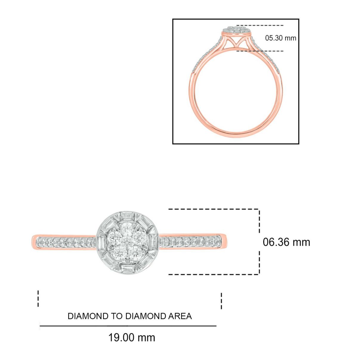 1/5 ct. t.w. Diamond Engagement Ring In 10K Gold