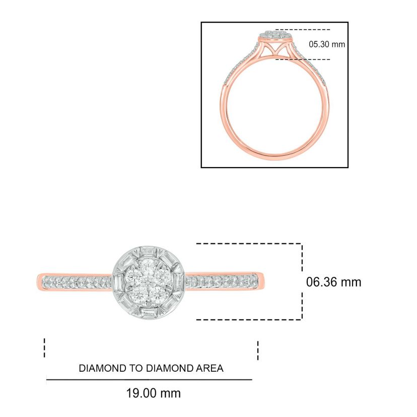 1/5 ct. t.w. Diamond Engagement Ring In 10K Gold