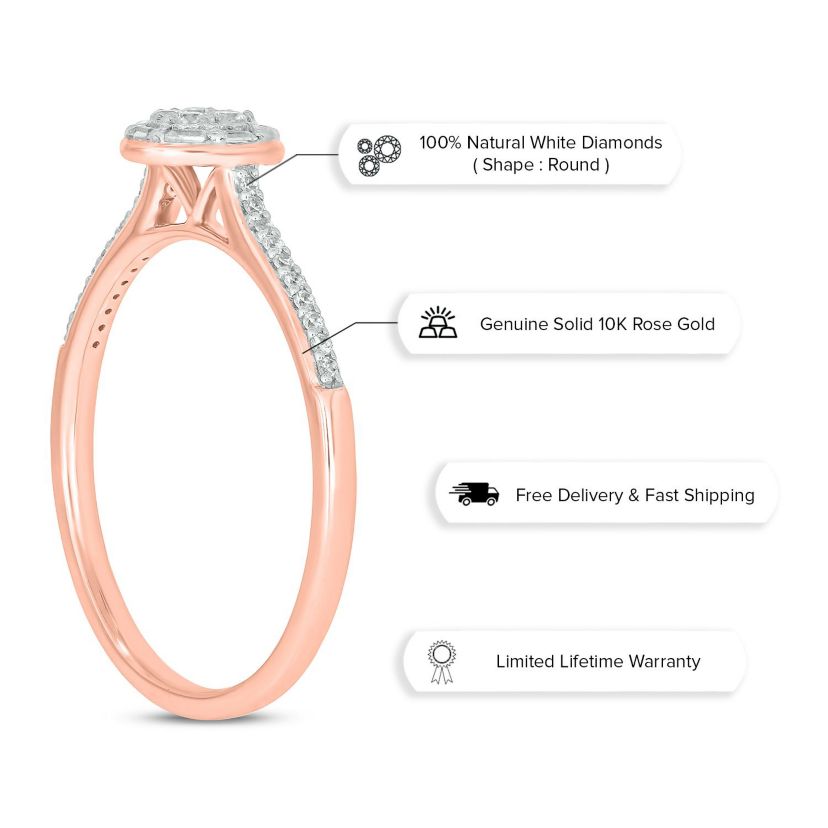 1/5 ct. t.w. Diamond Engagement Ring In 10K Gold