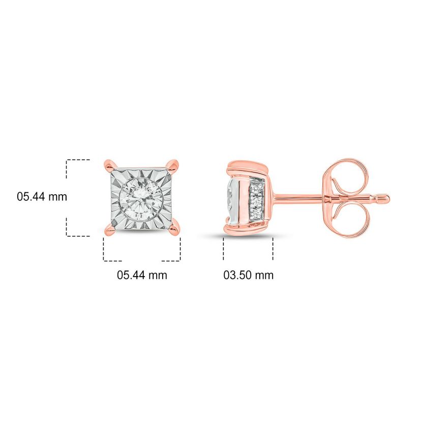 1/3 ct. t.w. Diamond Solitaire Earring In 14K Gold