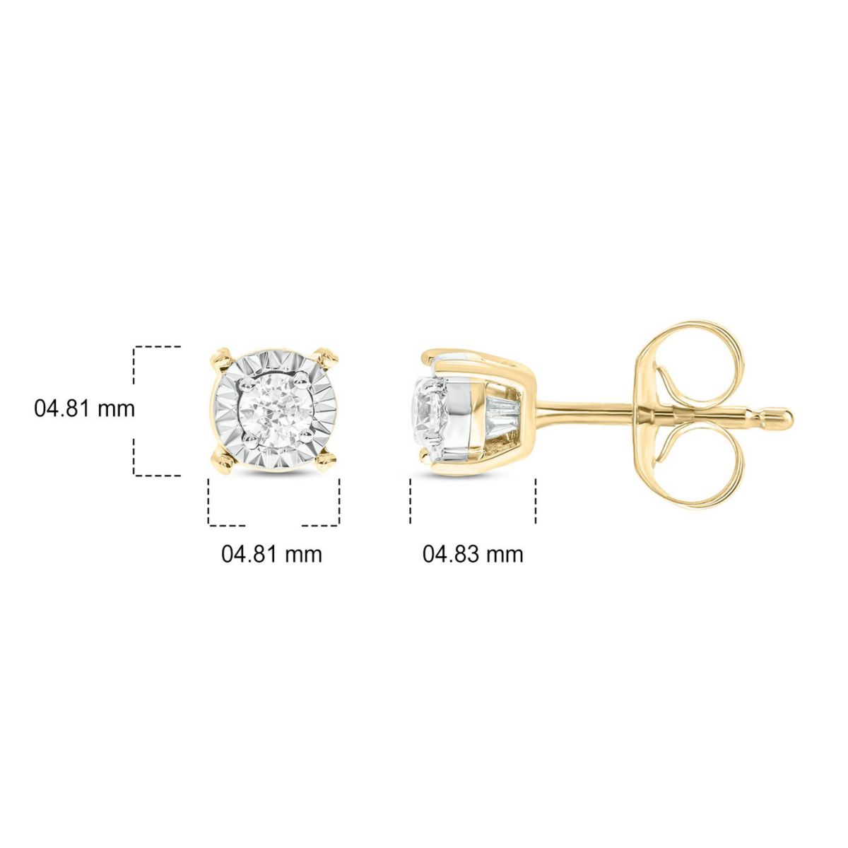 1/4 ct. t.w. Diamond Solitaire Earring In 14K Gold