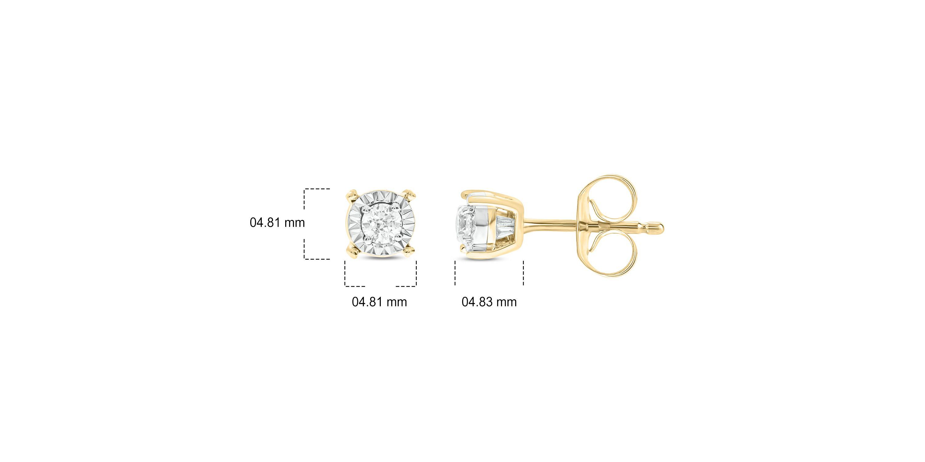 1/4 ct. t.w. Diamond Solitaire Earring In 14K Gold