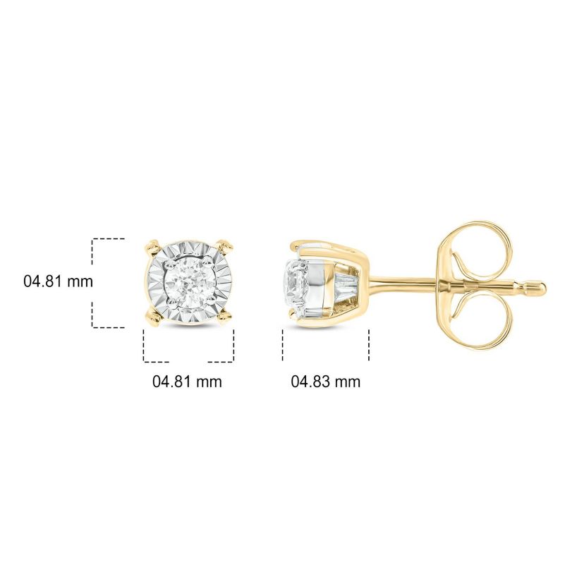 1/4 ct. t.w. Diamond Solitaire Earring In 14K Gold