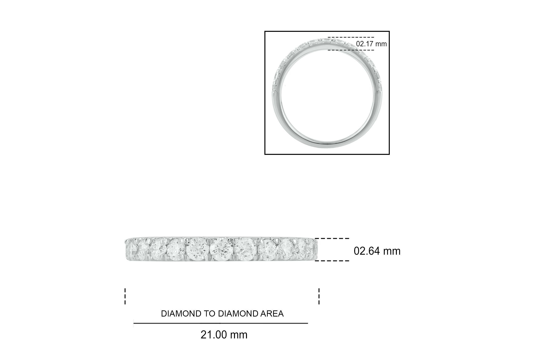 3/4 ct. t.w. Diamond Anniversary Band in 14K Gold