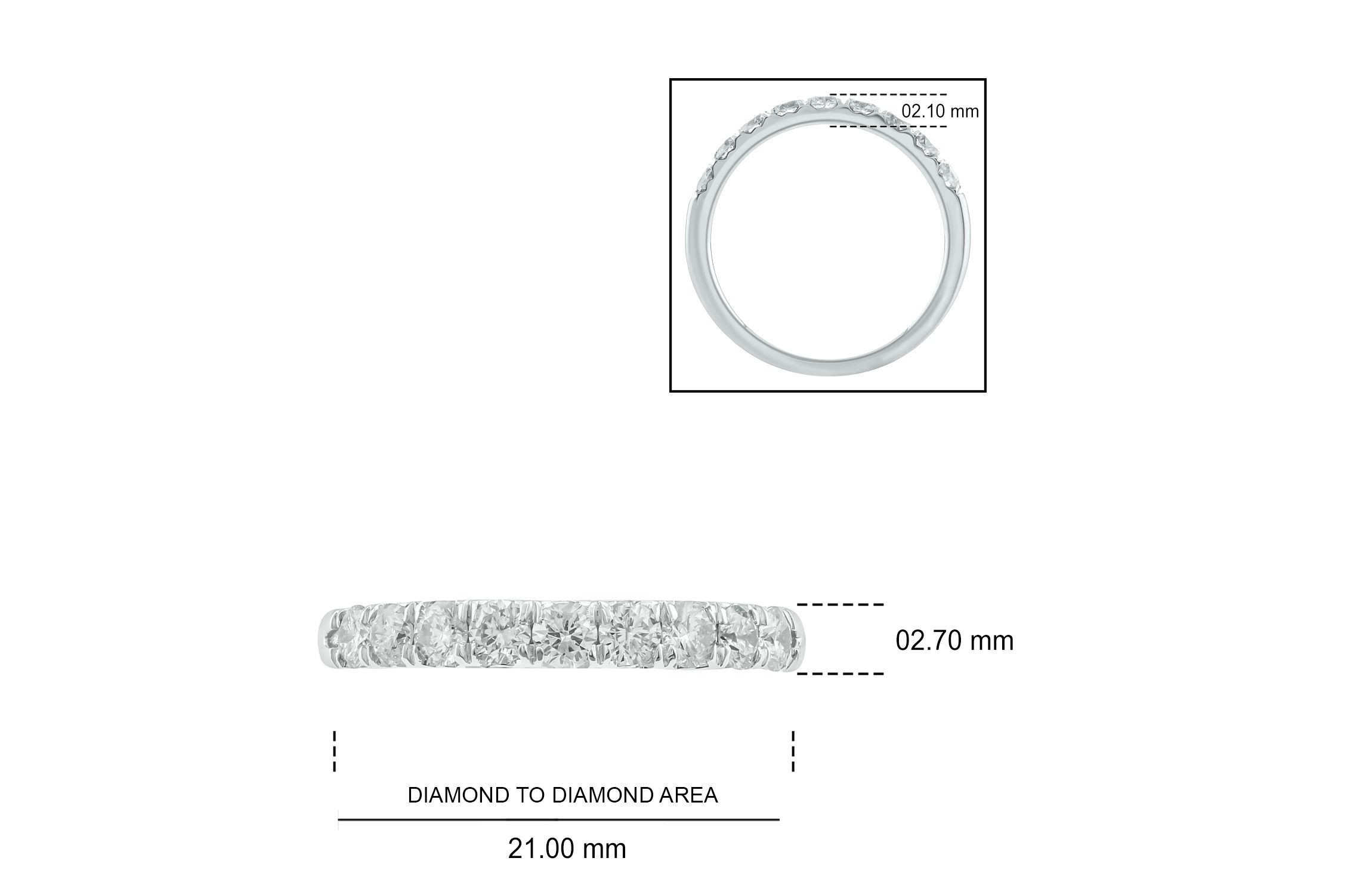 3/4 ct. t.w. Diamond Anniversary Band in 14K Gold