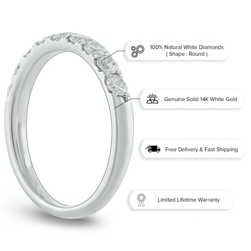 3/4 ct. t.w. Diamond Anniversary Band in 14K Gold