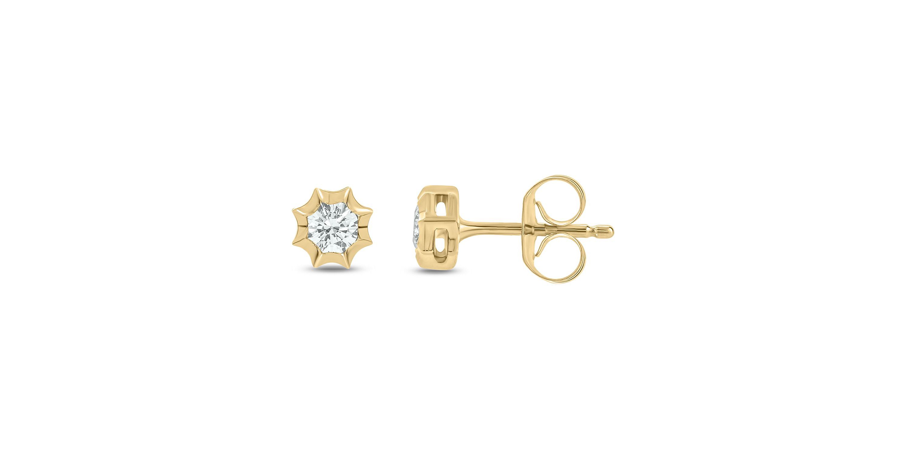 1/5 ct. t.w. Diamond Solitaire Earring In 14K Gold