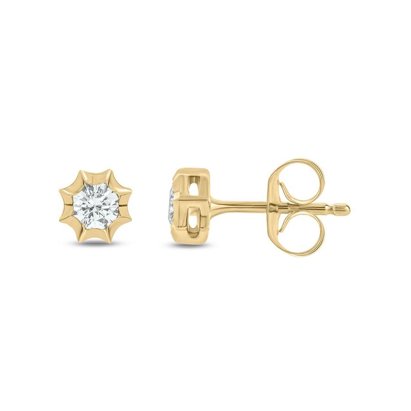 1/5 ct. t.w. Diamond Solitaire Earring In 14K Gold
