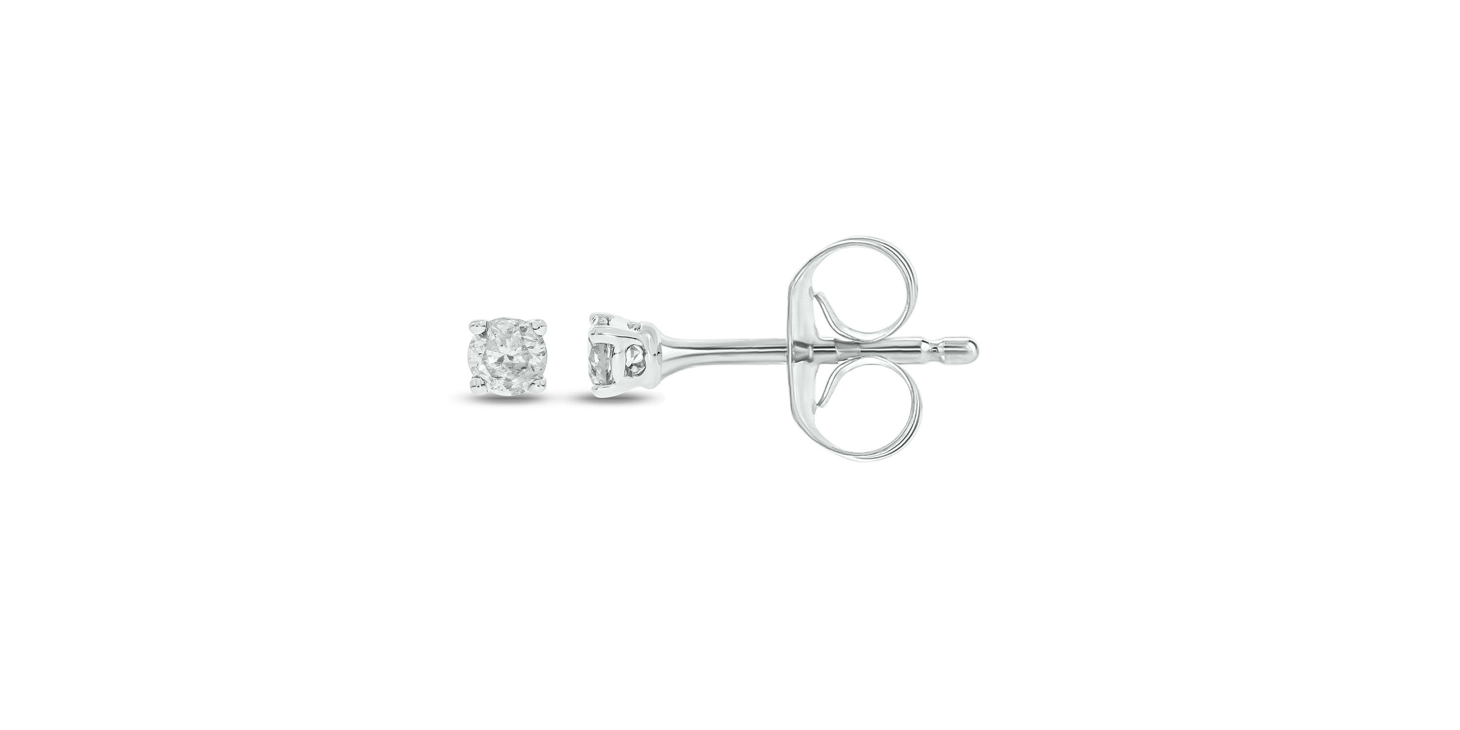 1/6 ct. t.w. Diamond Solitaire Earring In 14K Gold