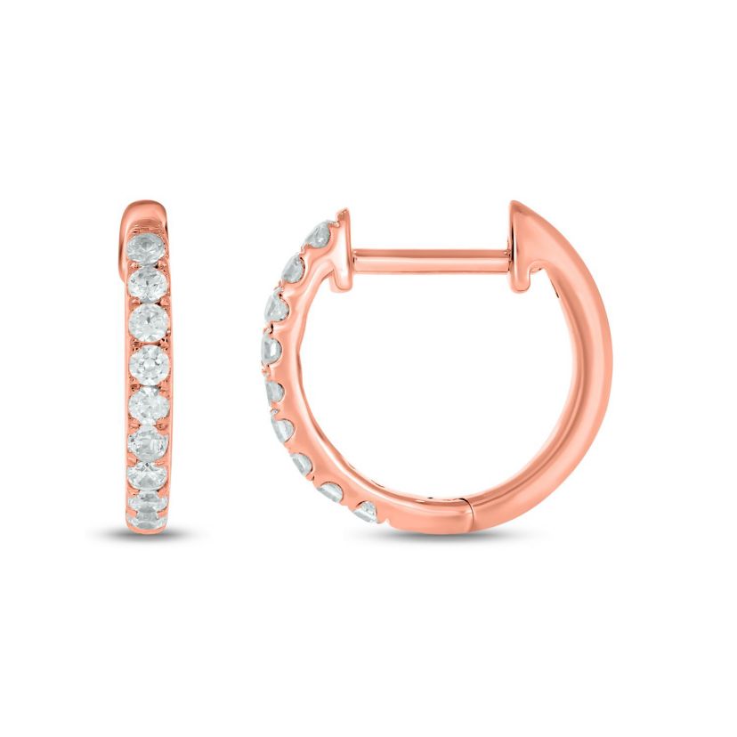 1/5 ct. t.w. Diamond Hoop Earring in 10K Gold