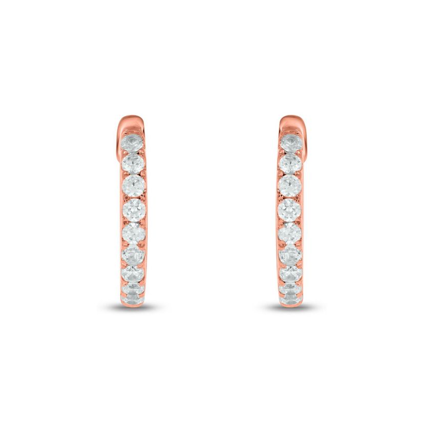 1/5 ct. t.w. Diamond Hoop Earring in 10K Gold