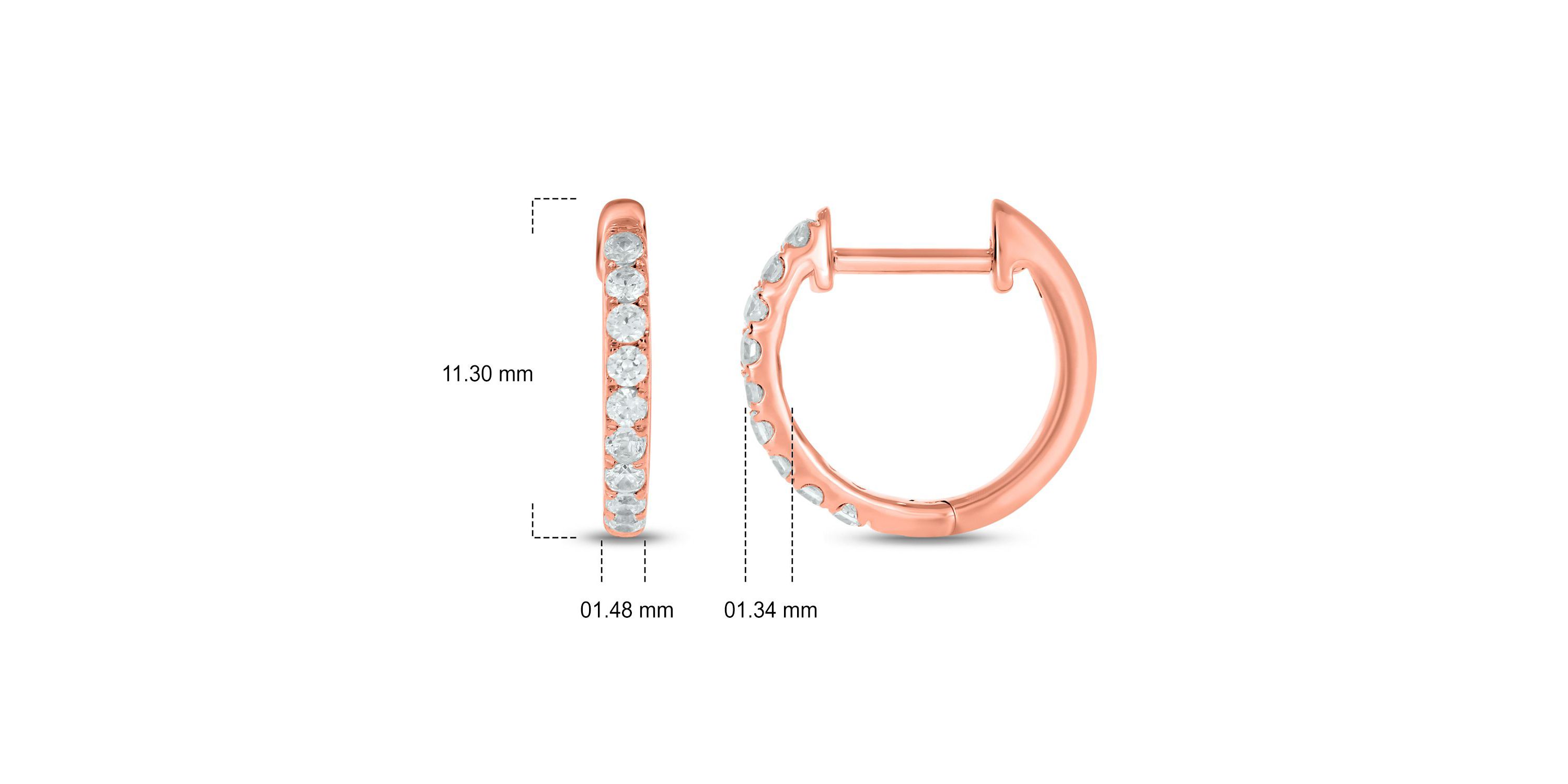 1/5 ct. t.w. Diamond Hoop Earring in 10K Gold