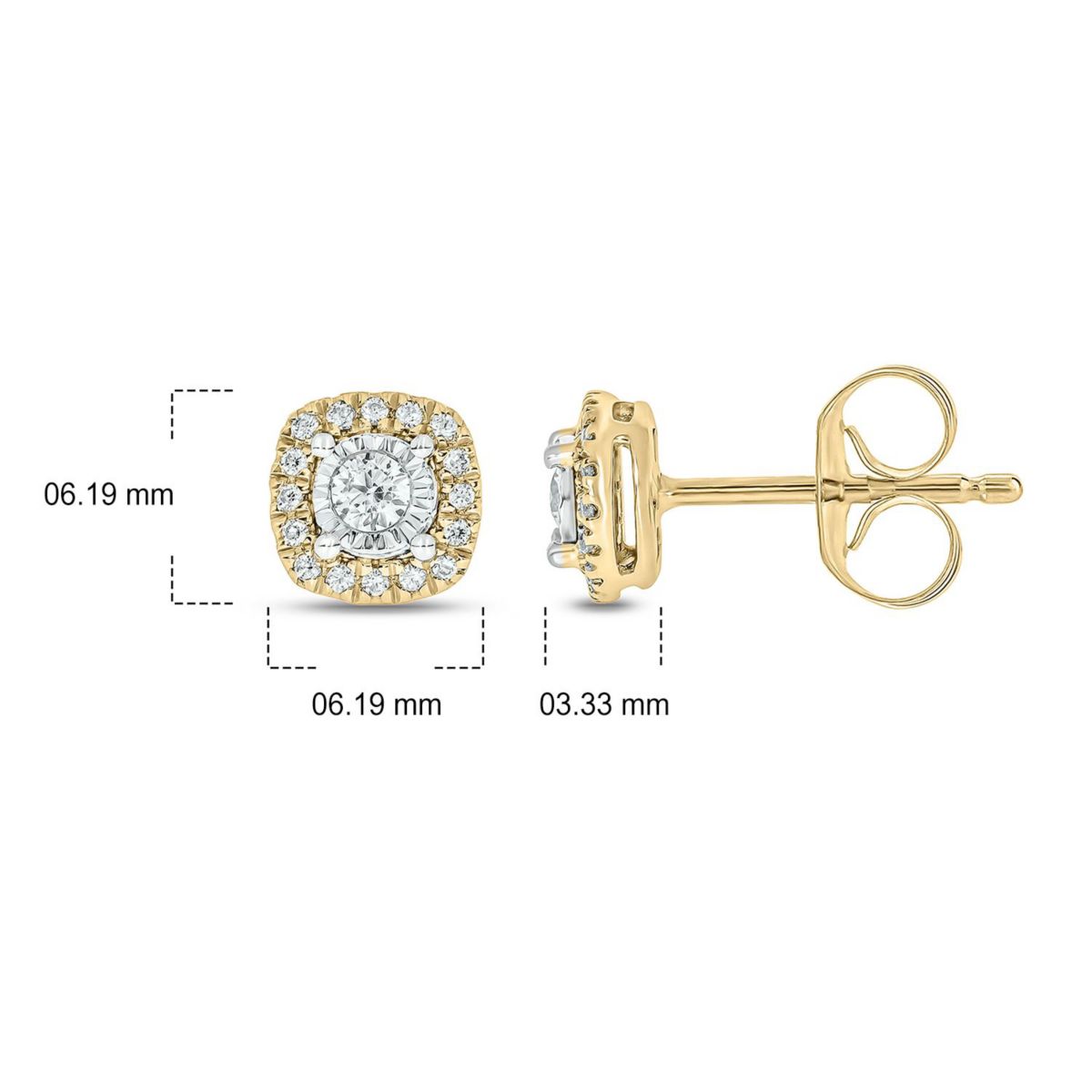 1/5 ct. t.w. Diamond Solitaire Earring In 14K Gold