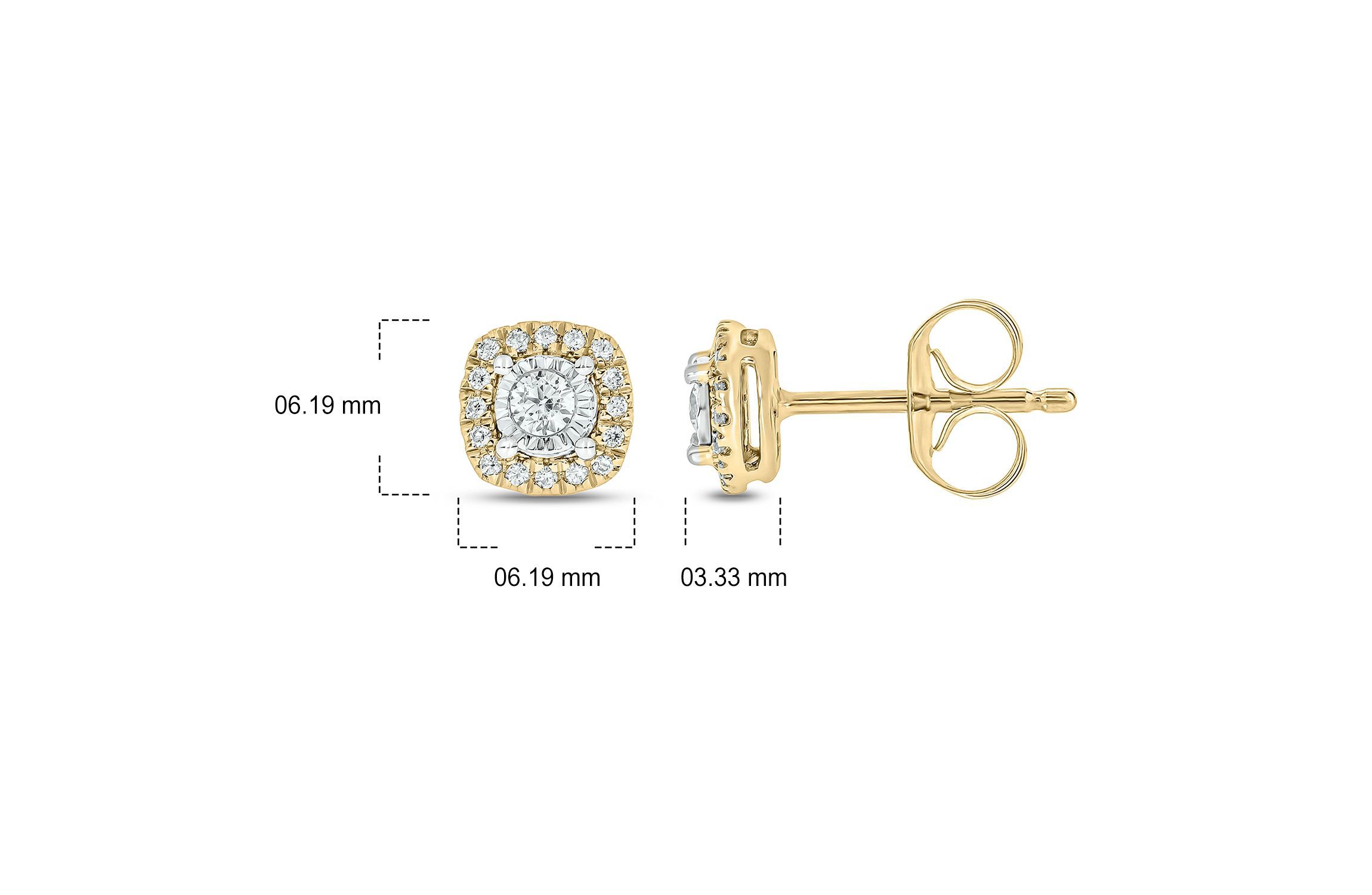 1/5 ct. t.w. Diamond Solitaire Earring In 14K Gold