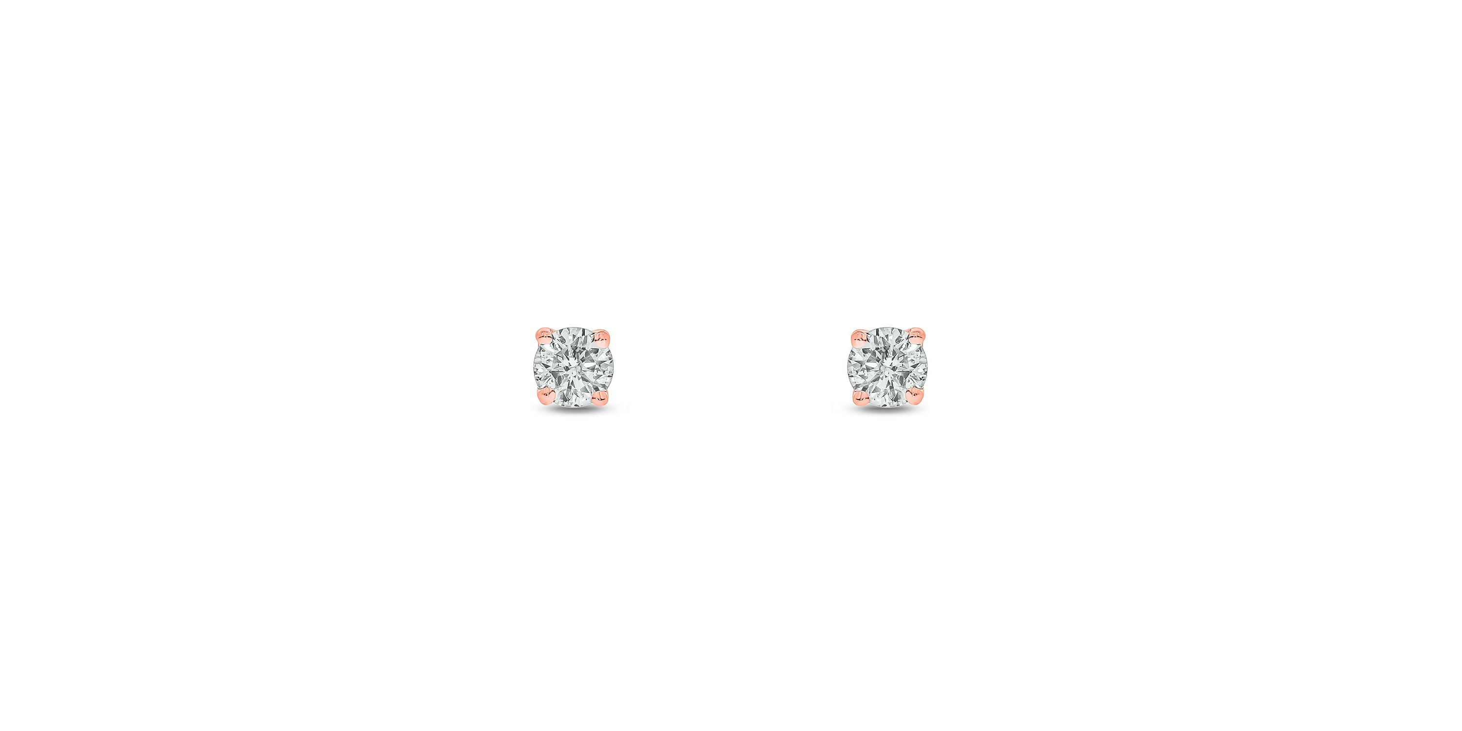1/10 ct. t.w. Diamond Solitaire Earring In 14K Gold