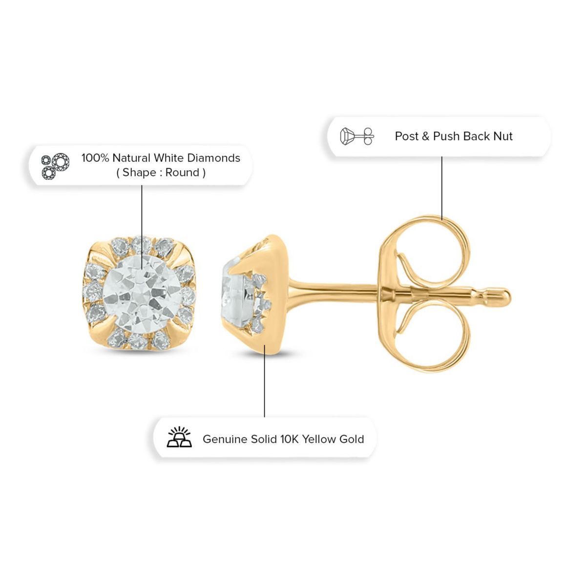 1/4 ct. t.w. Diamond Stud Earring In 10K