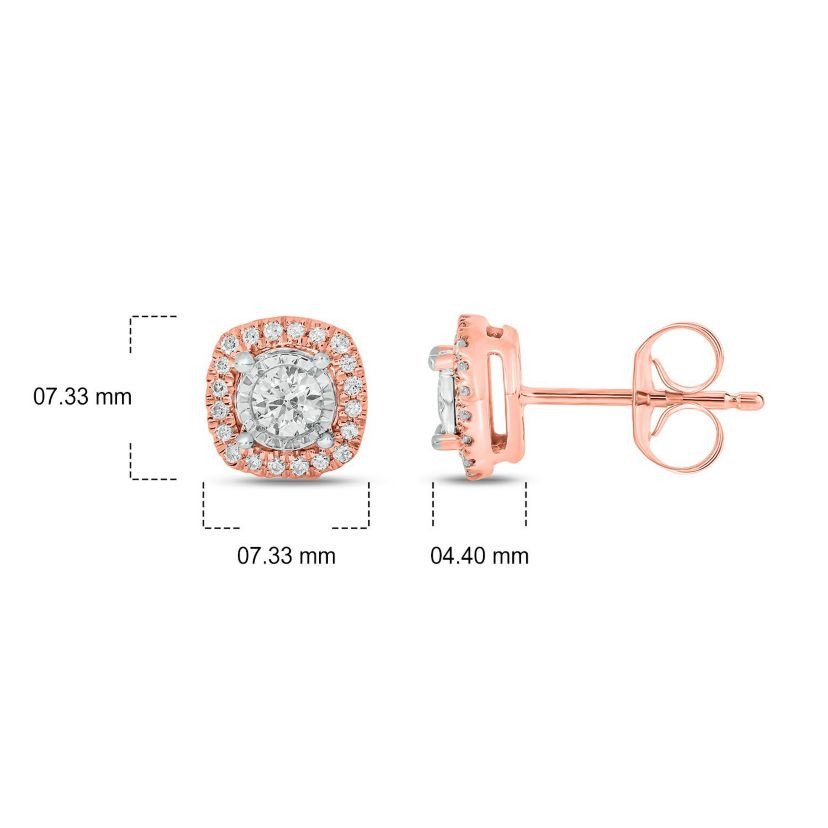 3/8 ct. t.w. Diamond Solitaire Earring In 14K Gold