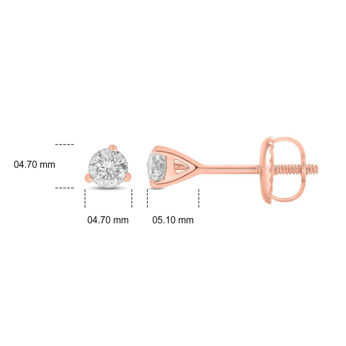 1/4 ct. t.w. Diamond Solitaire Earring In 14K Gold