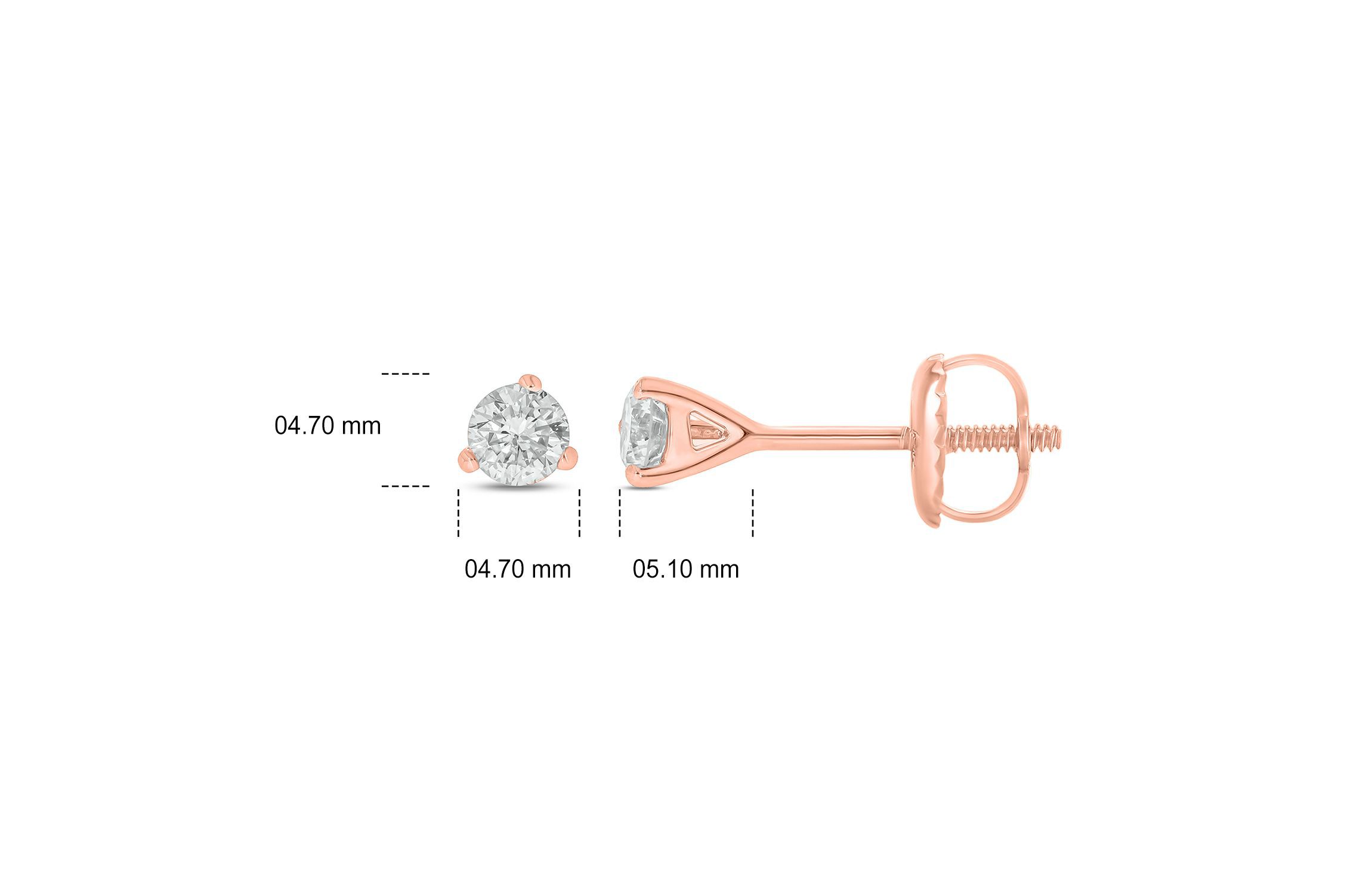 1/4 ct. t.w. Diamond Solitaire Earring In 14K Gold