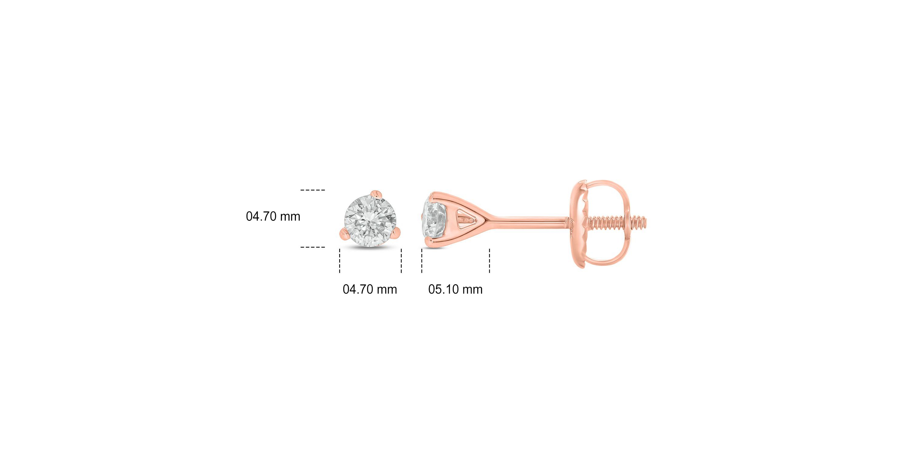 1/4 ct. t.w. Diamond Solitaire Earring In 14K Gold