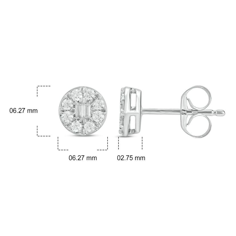 1/3 ct. t.w. Diamond Stud Earring In 10K Gold