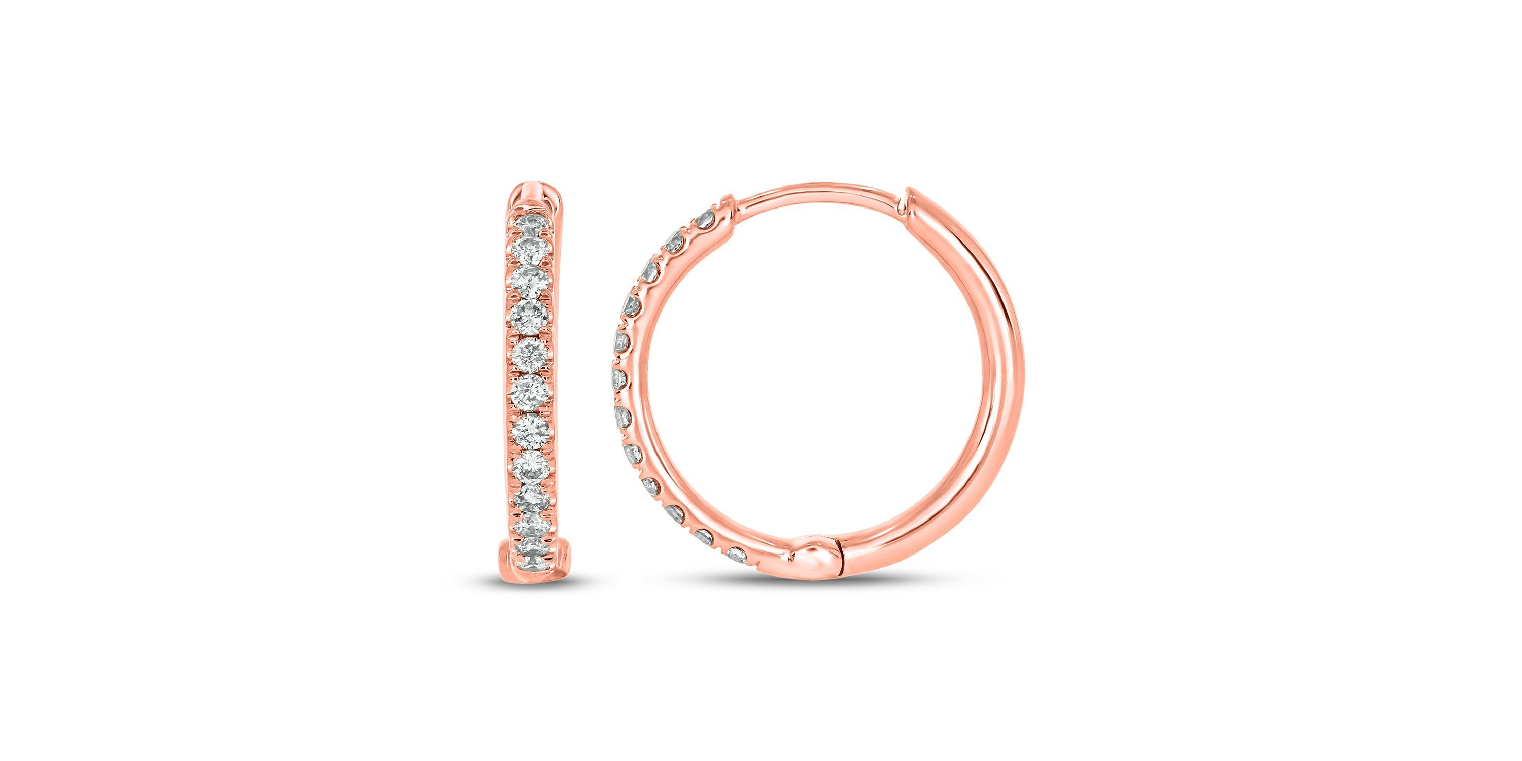 1/5 ct. t.w. Diamond Hoop Earring in 10K Gold