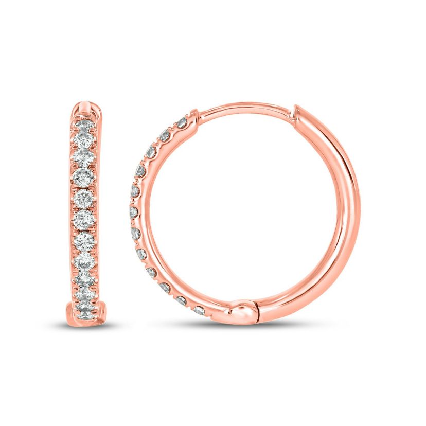 1/5 ct. t.w. Diamond Hoop Earring in 10K Gold