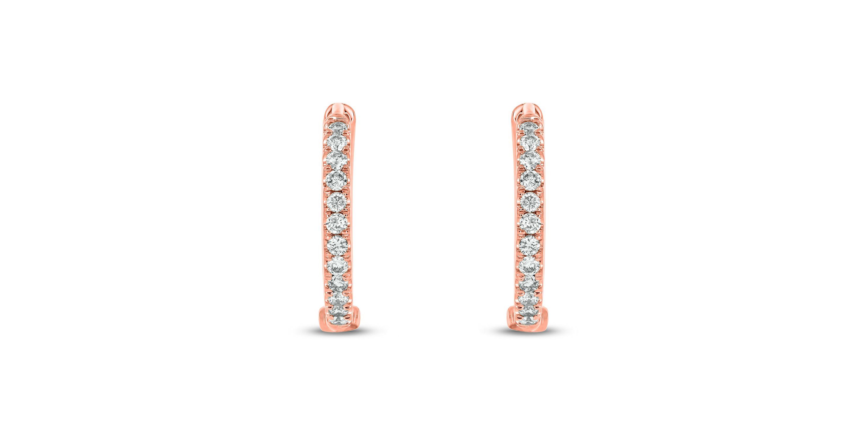 1/5 ct. t.w. Diamond Hoop Earring in 10K Gold