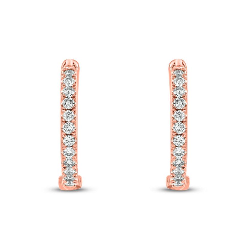 1/5 ct. t.w. Diamond Hoop Earring in 10K Gold