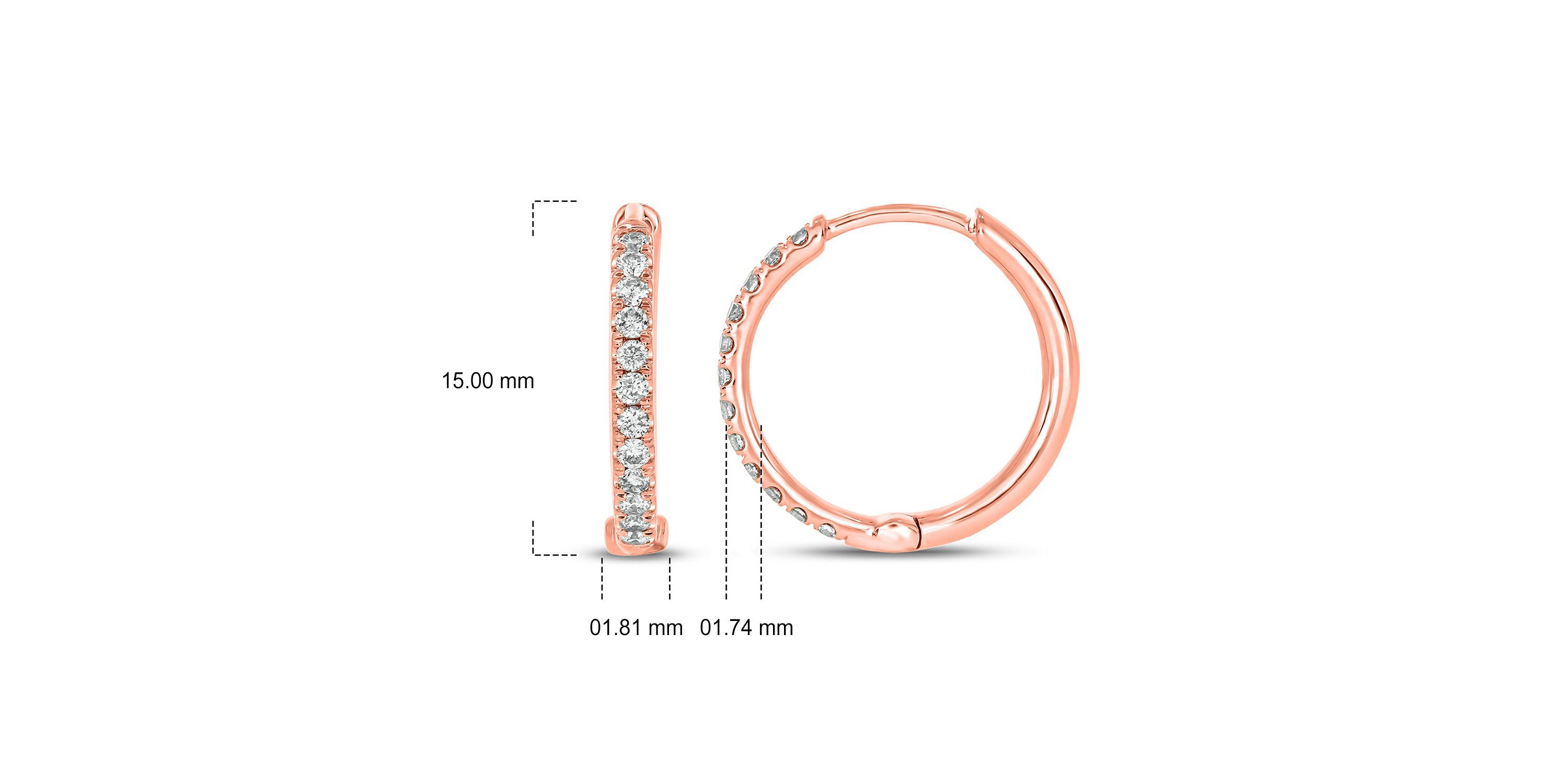 1/5 ct. t.w. Diamond Hoop Earring in 10K Gold