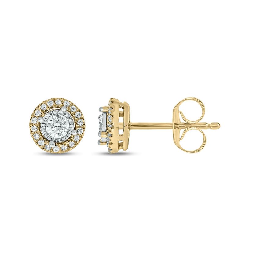 1/3 ct. t.w. Diamond Solitaire Earring In 14K Gold