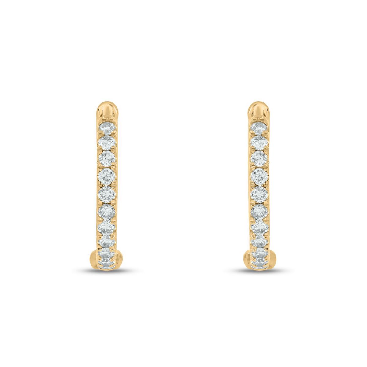 1/3 ct. t.w. Diamond Hoop Earring in 10K Gold