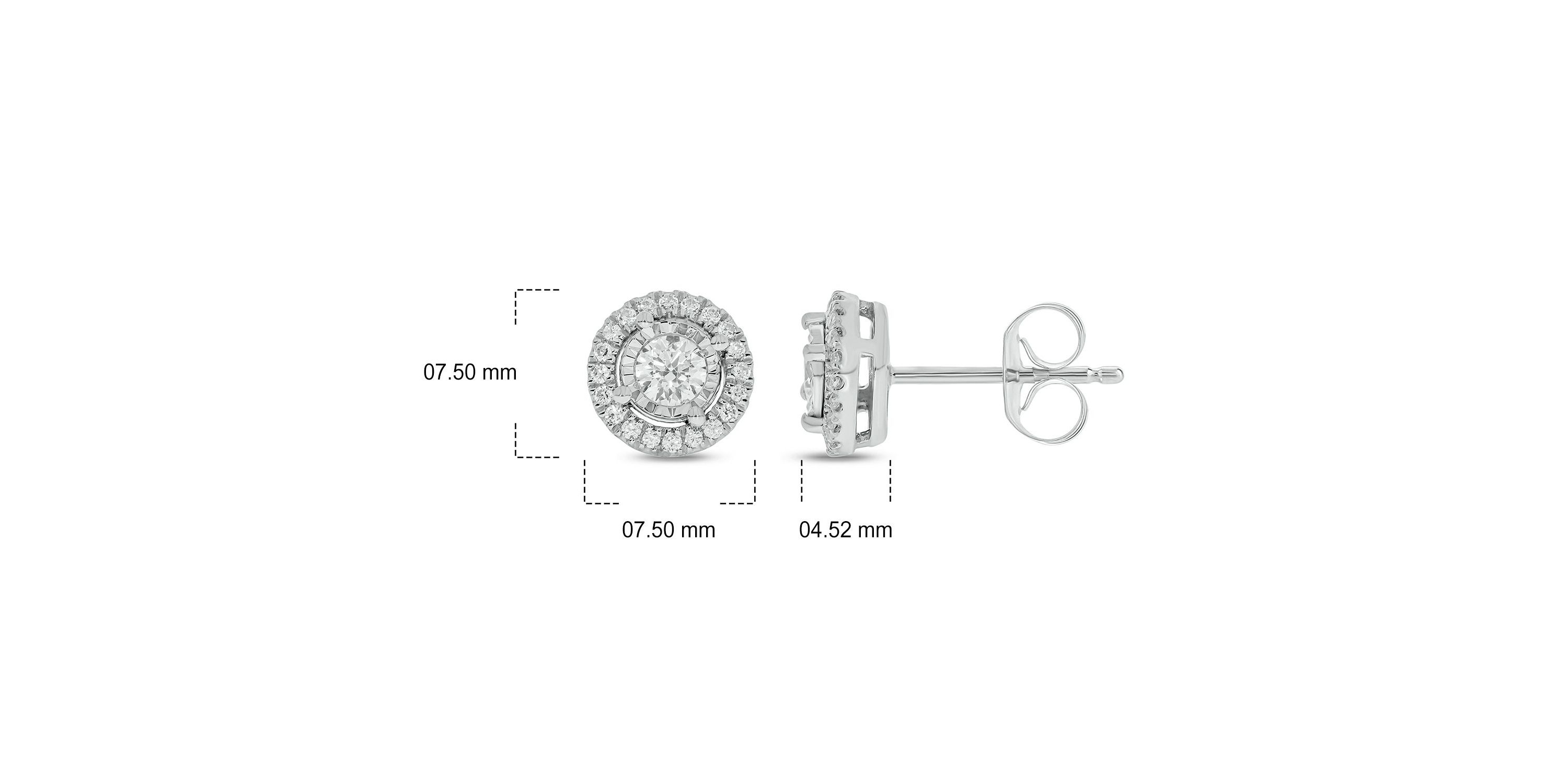 1/2 ct. t.w. Diamond Solitaire Earring In 14K Gold