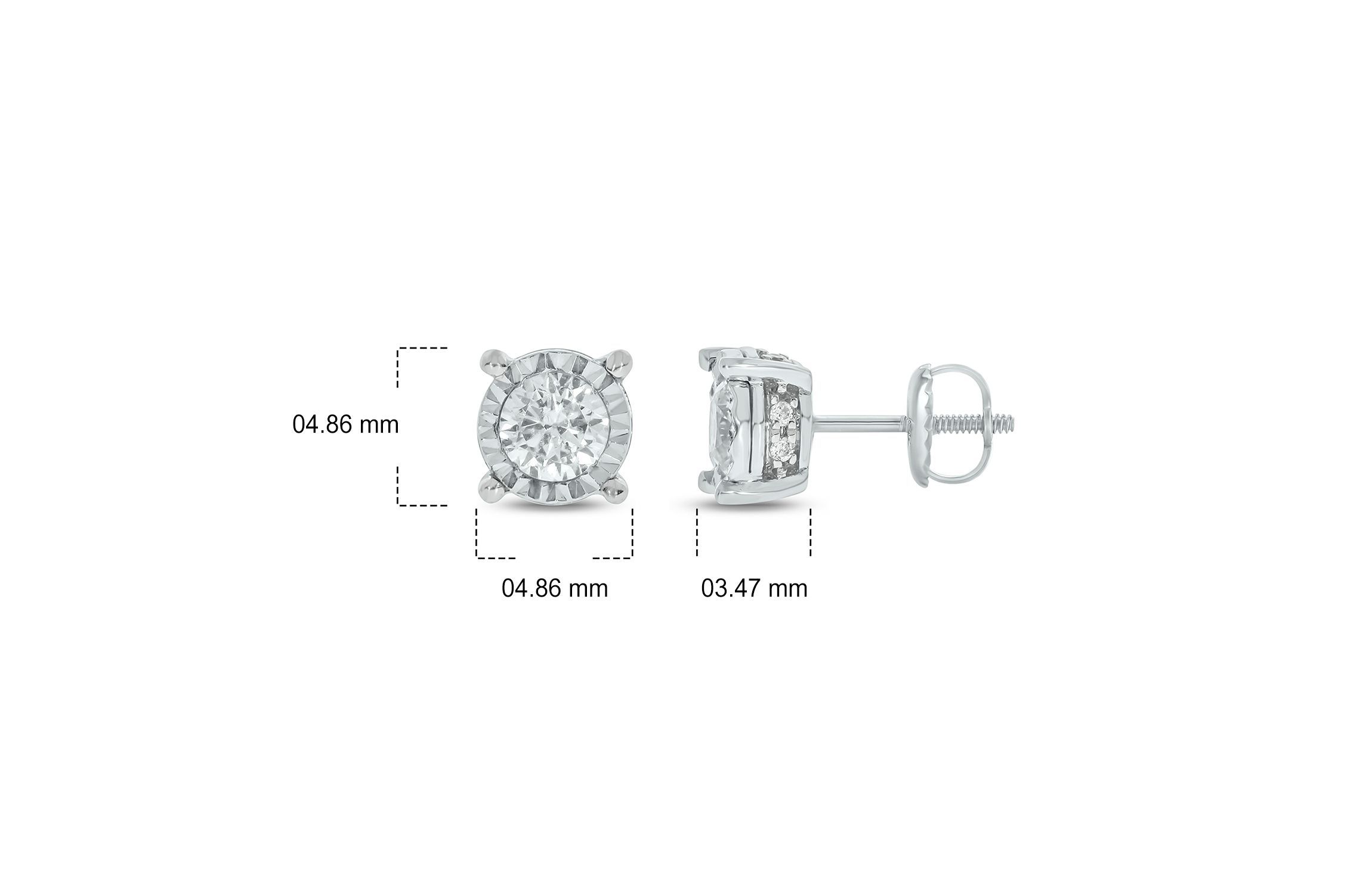 1/2 ct. t.w. Diamond Solitaire Earring In 14K Gold