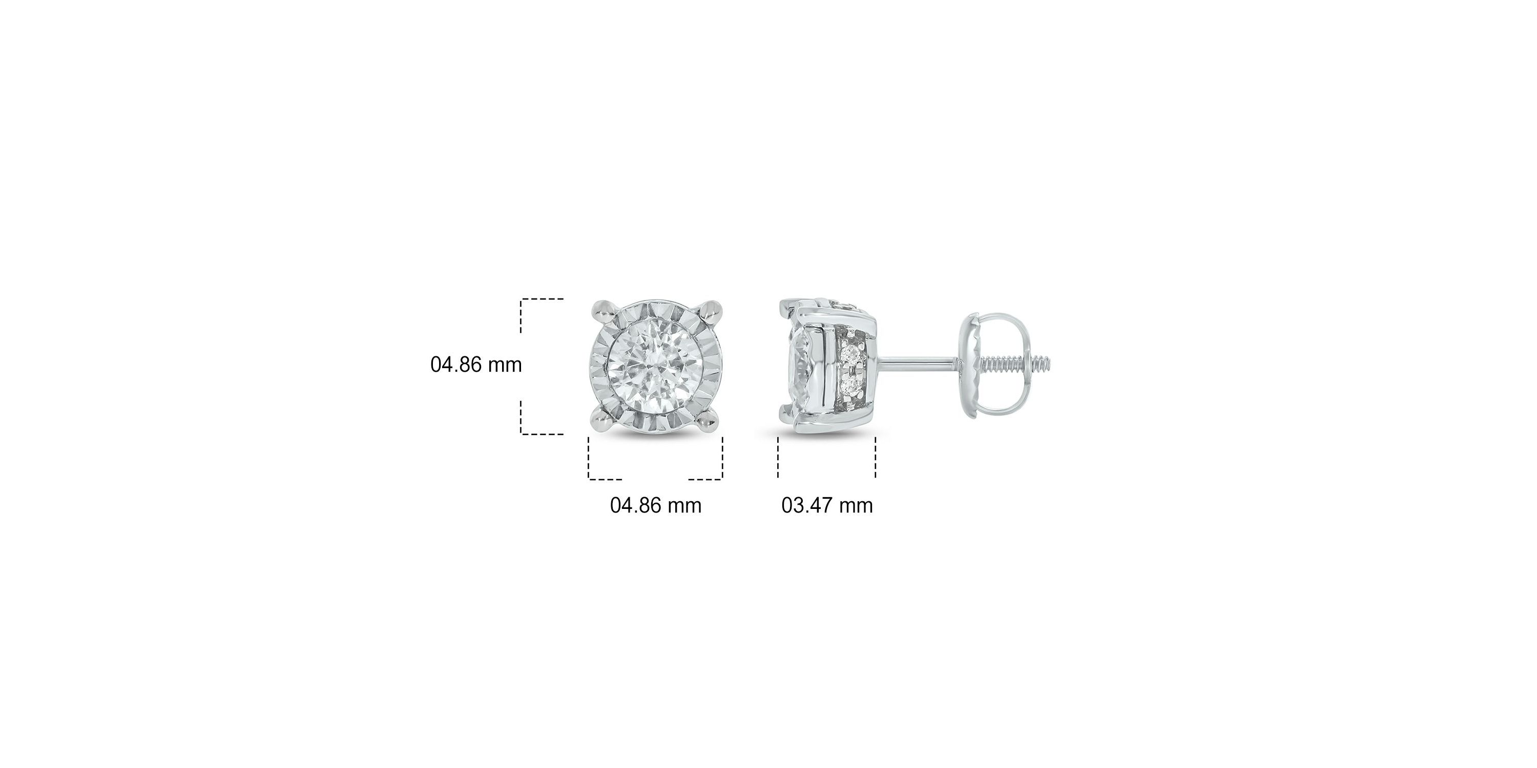 1/2 ct. t.w. Diamond Solitaire Earring In 14K Gold