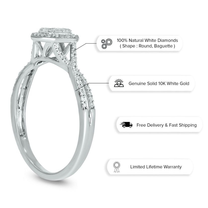 1/5 ct. t.w. Diamond Promise Ring In 10K Gold