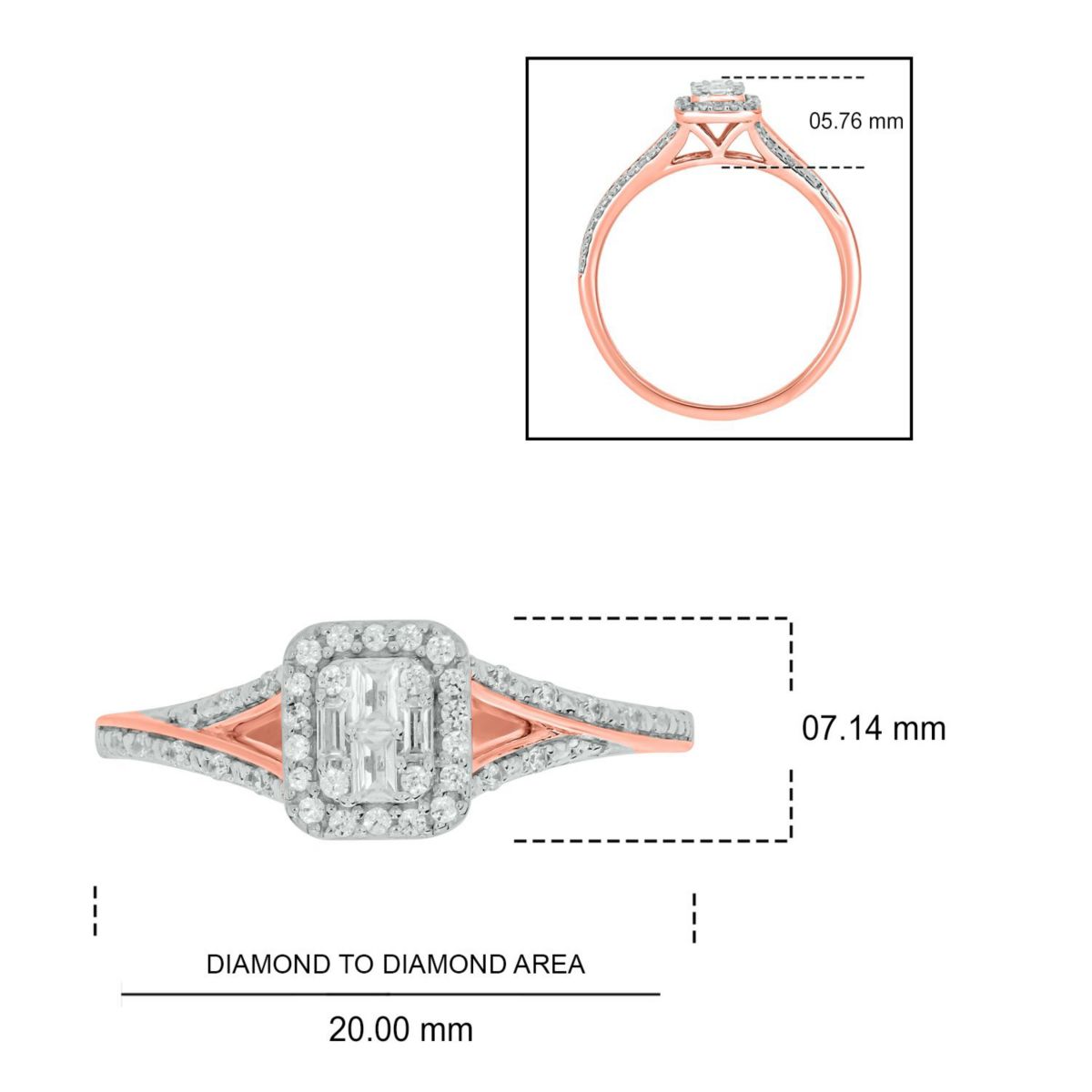 1/5 ct. t.w. Diamond Promise Ring In 10K Gold