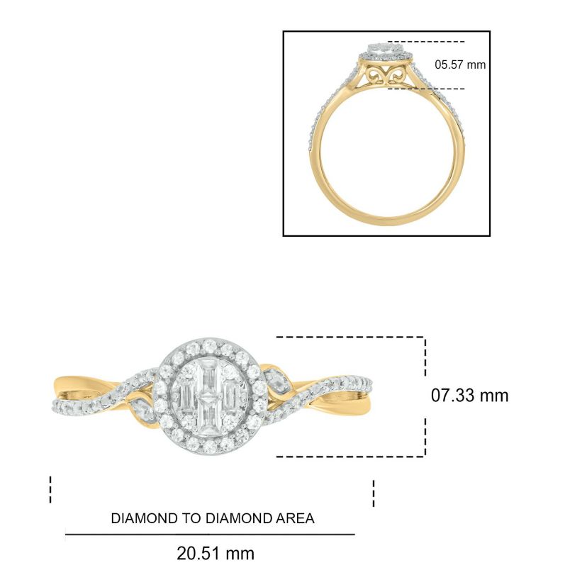 1/5 ct. t.w. Diamond Promise Ring In 10K Gold