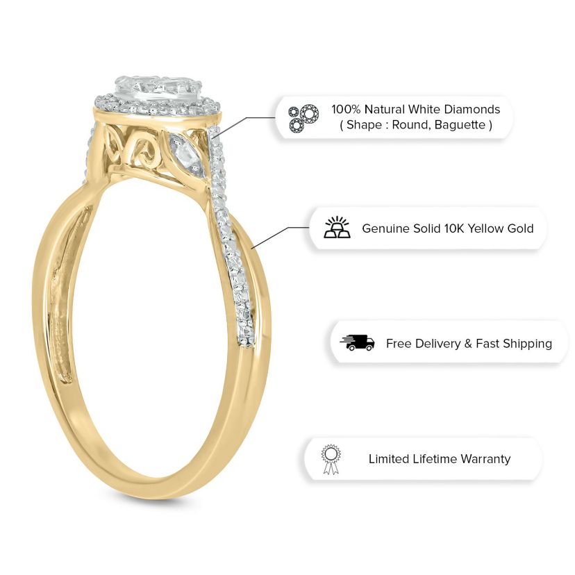 1/5 ct. t.w. Diamond Promise Ring In 10K Gold