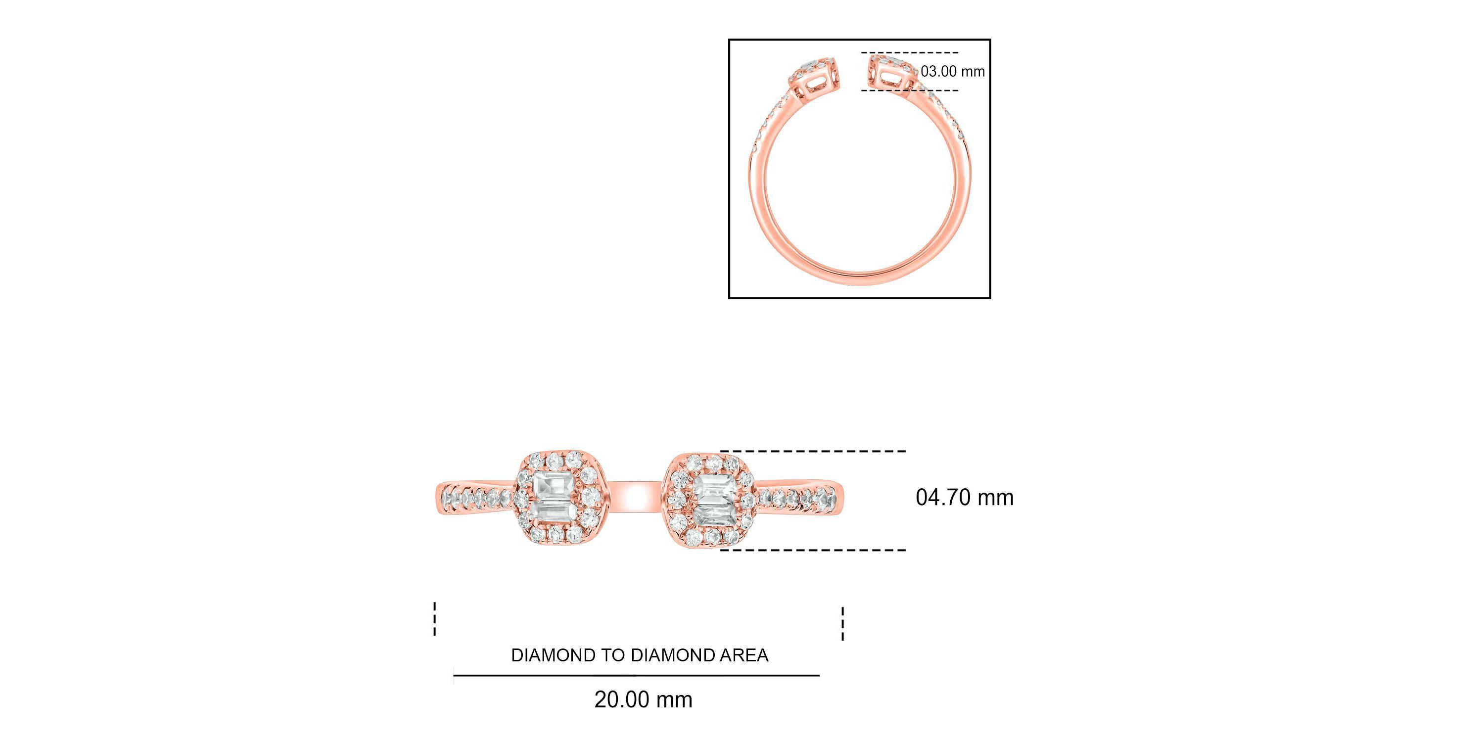 1/4 ct. t.w. Diamond Open Ring In 10K Gold