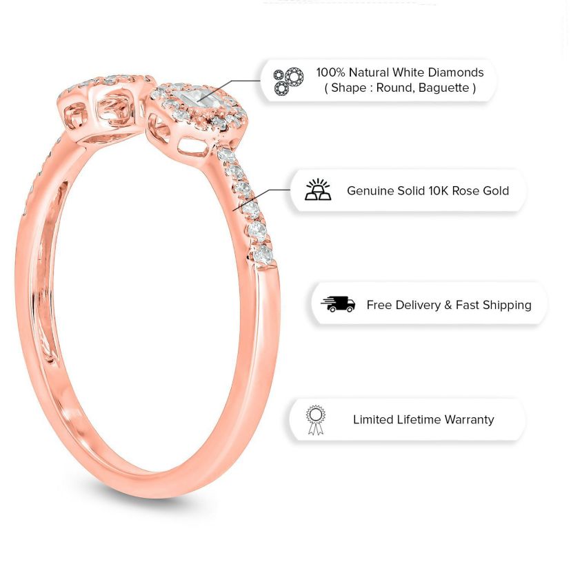 1/4 ct. t.w. Diamond Open Ring In 10K Gold