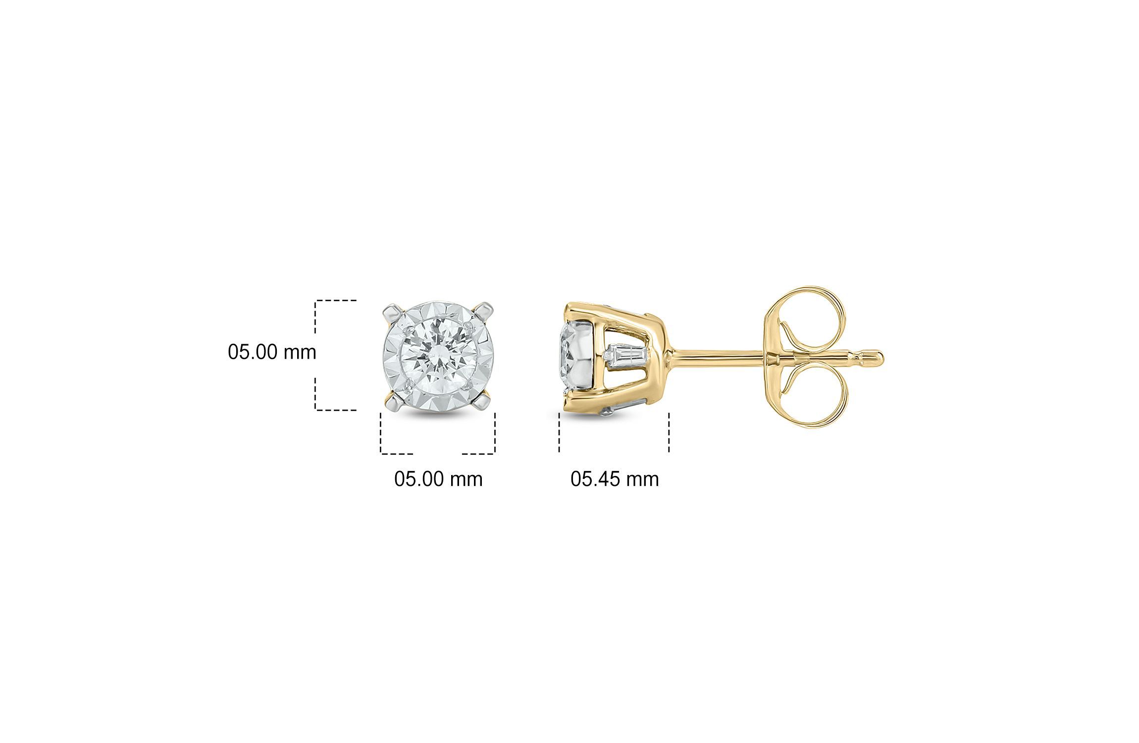 1/4 ct. t.w. Diamond Solitaire Earring In 14K Gold