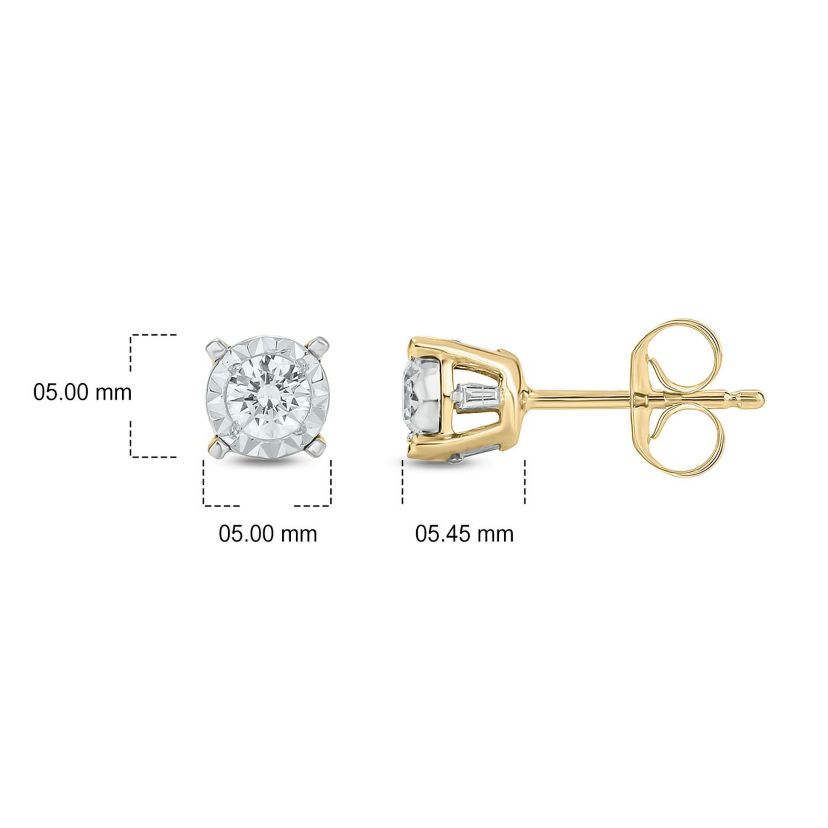 1/4 ct. t.w. Diamond Solitaire Earring In 14K Gold