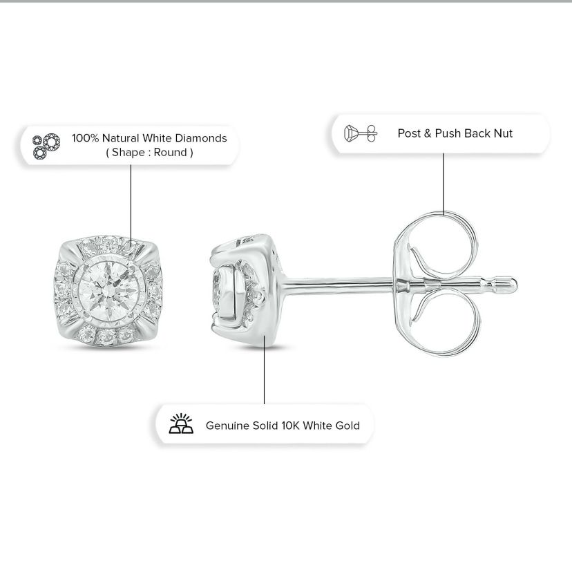 1/4 ct. t.w. Diamond Stud Earring In 10K