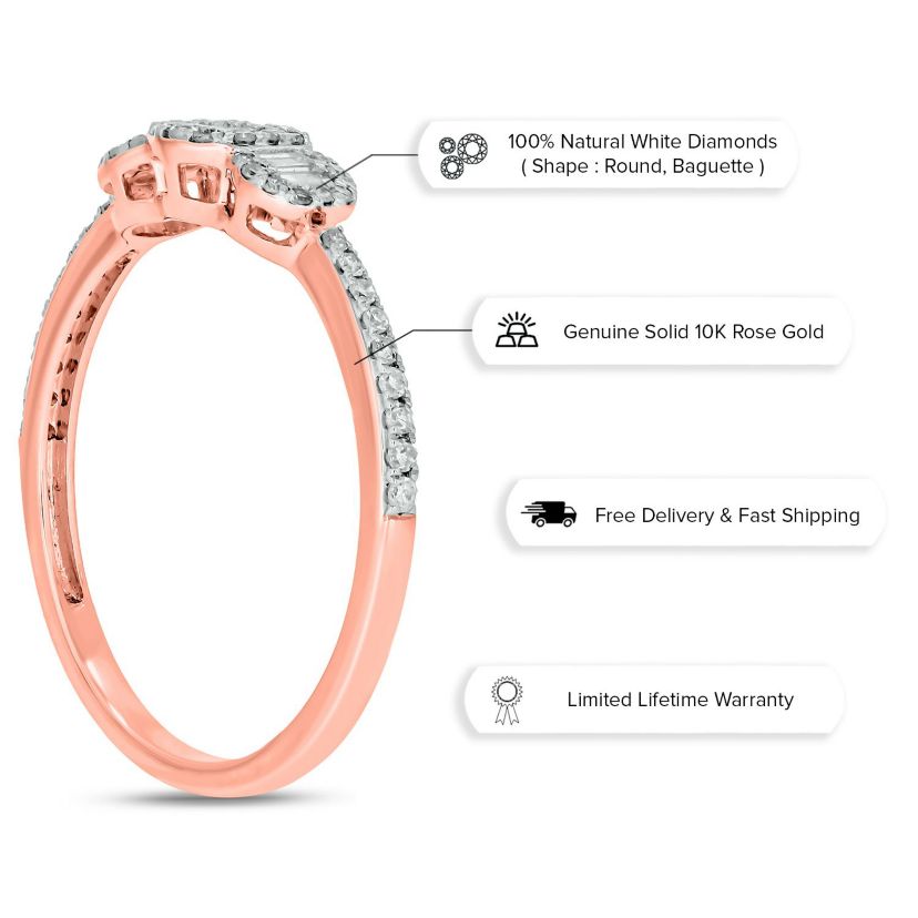 1/4 ct. t.w. Diamond Fashion Ring In 10K Gold